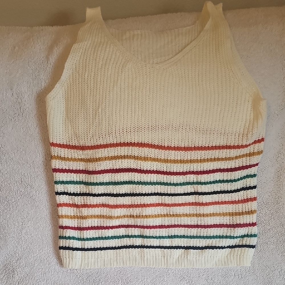 Striped Knit‎ Tank Top